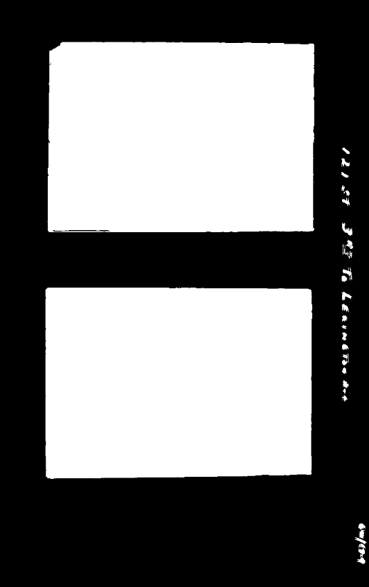 Two white rectangles on a black background