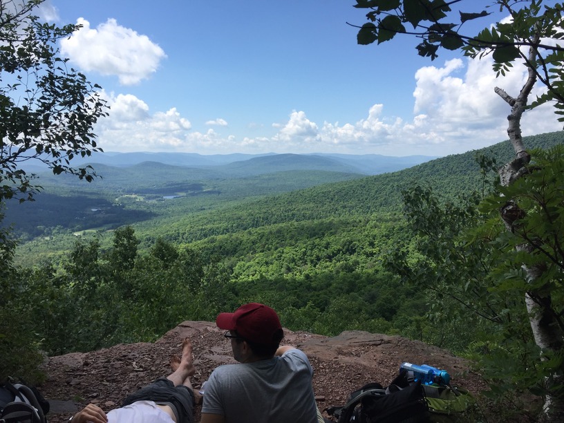 Lounging near Burnt Knob