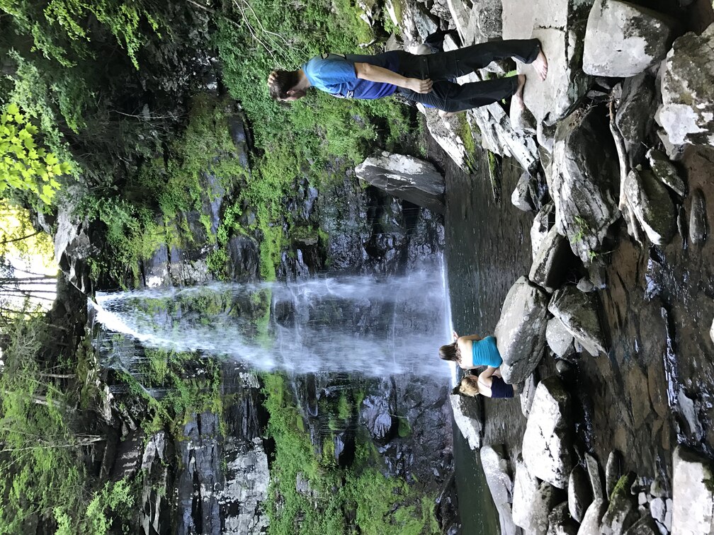 Richard at waterfall