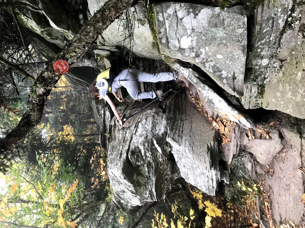 Steep rocks approaching Black Dome