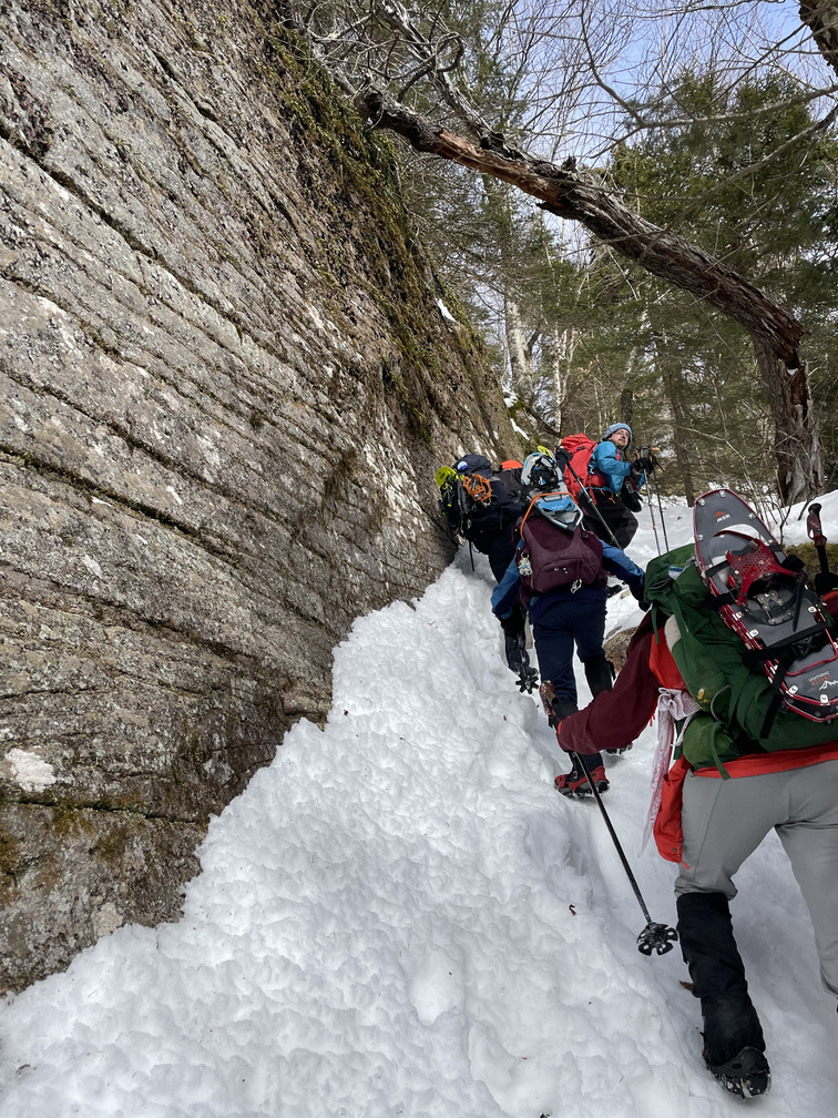 Going up steep terrain below Friday