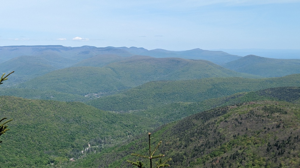 View from Panther summit looking down at Menla