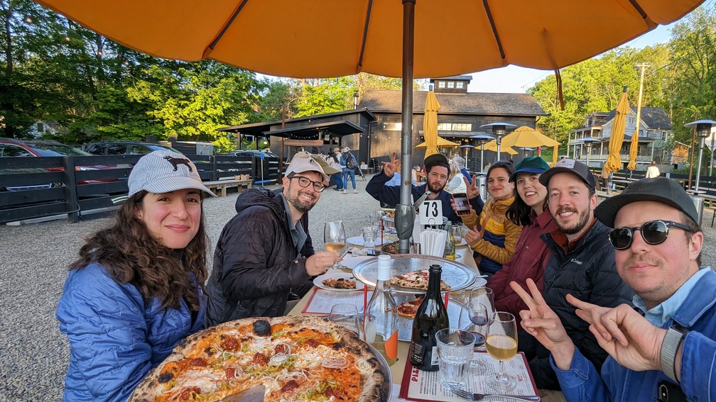 Celebratory Pizza at Ollie's