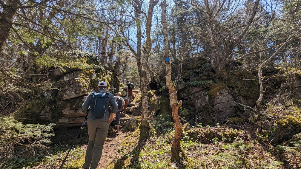 Rocky approach on ridgeline