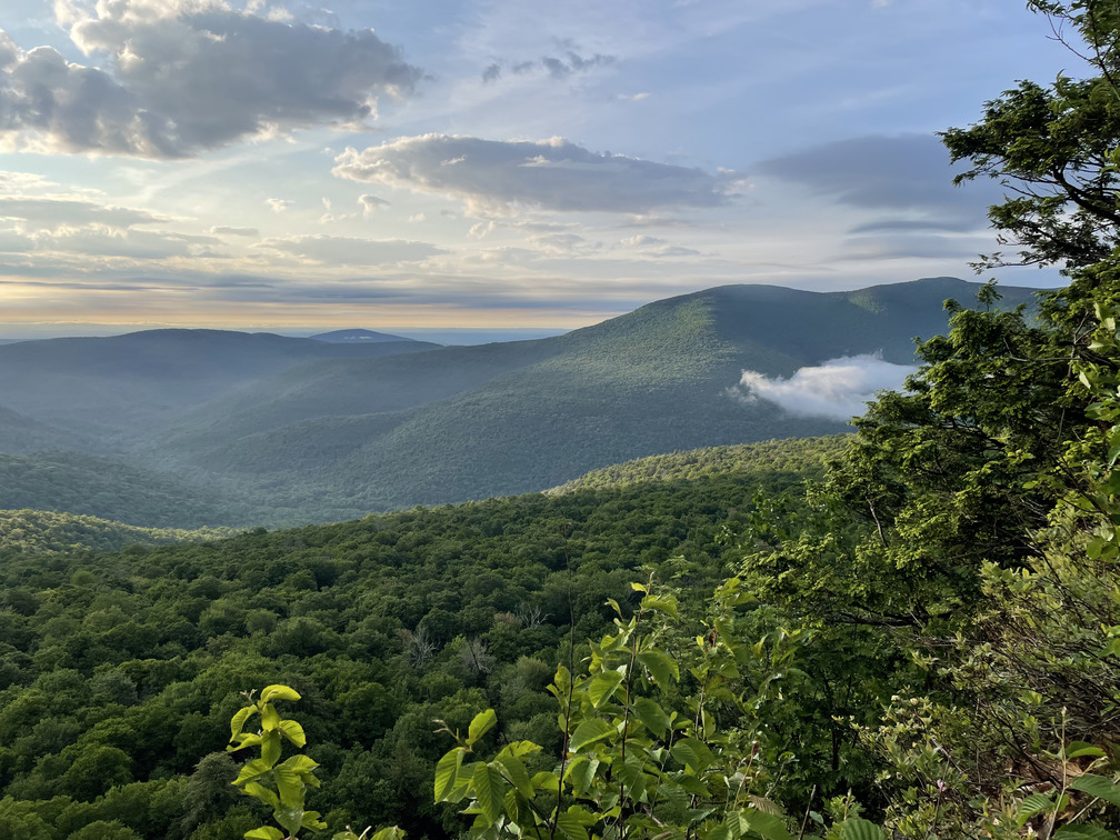 Sunrise at Slide with one cloud