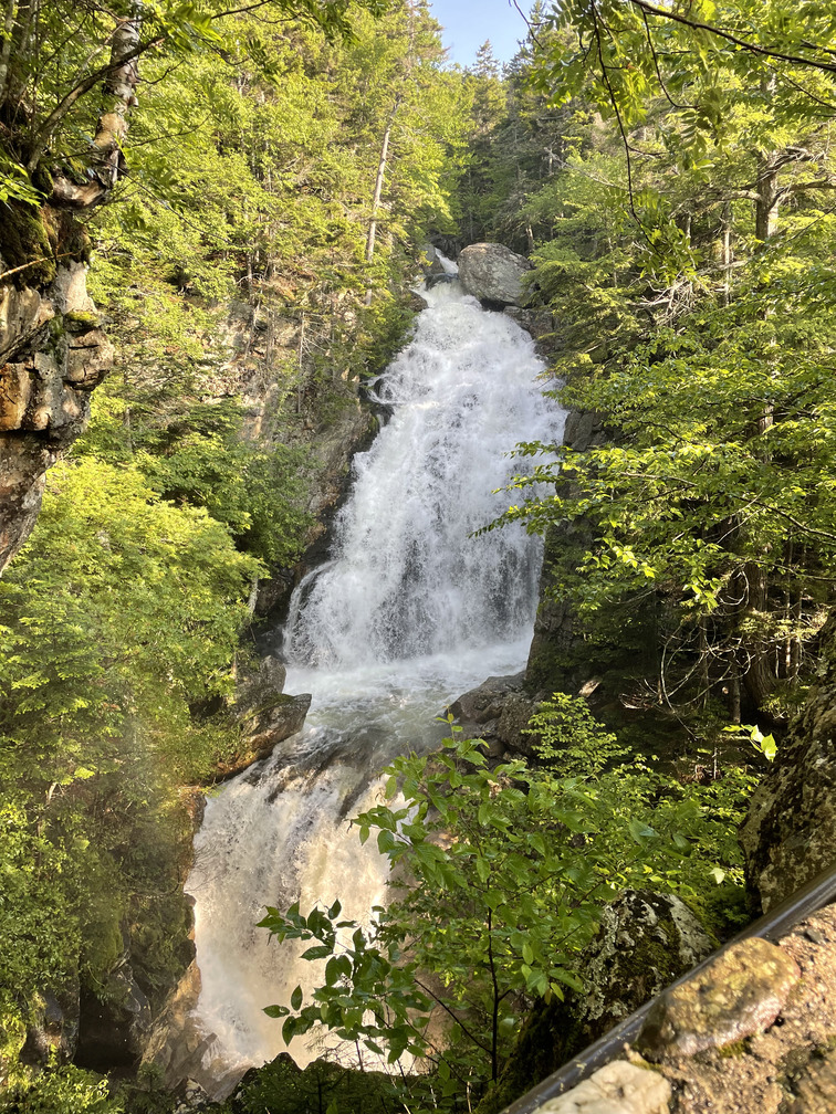 Waterfall near the base of our trail