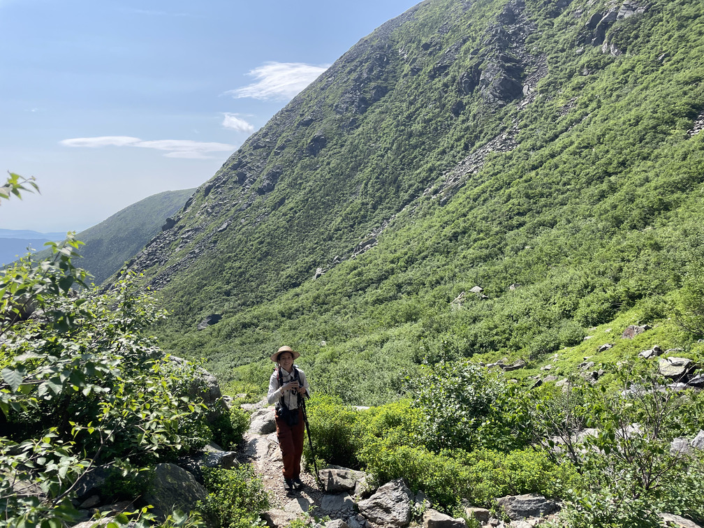 Alex hiking in the Ravine