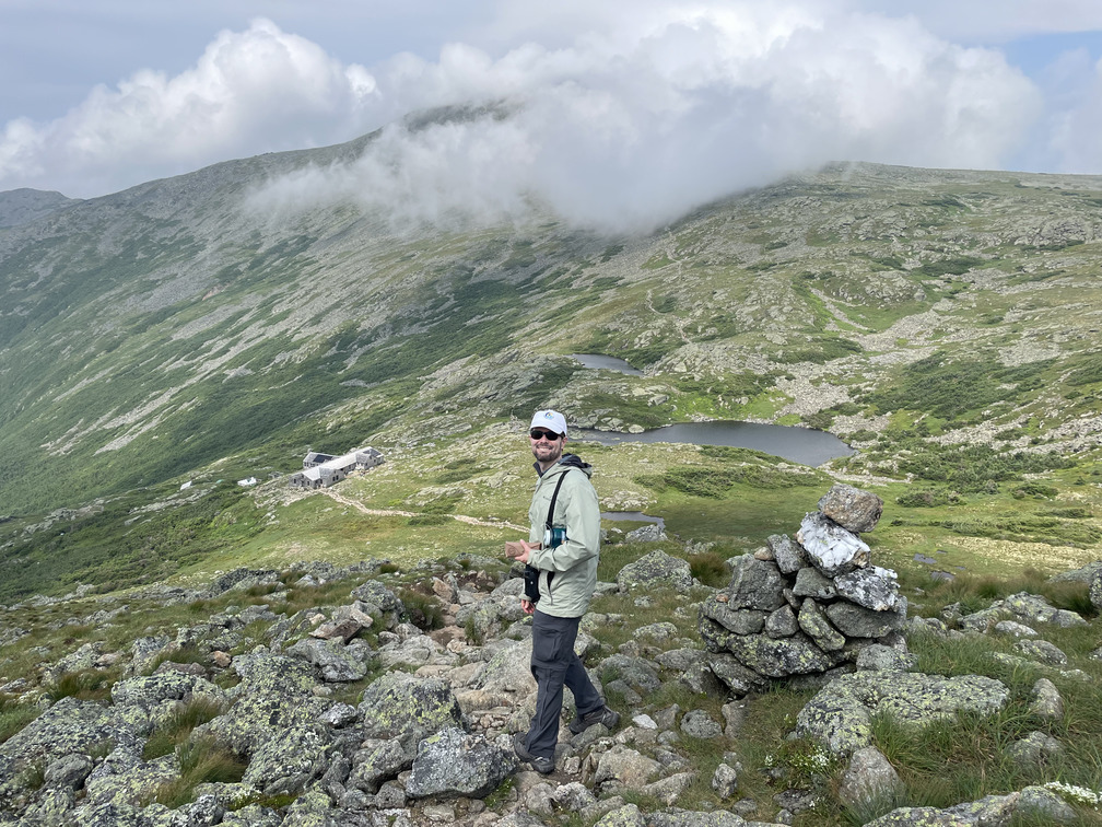 Looking down at Lakes of the Clouds from Mt. Monroe