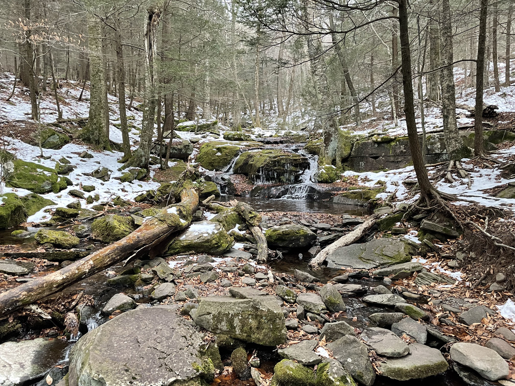 Non-frozen waterfall