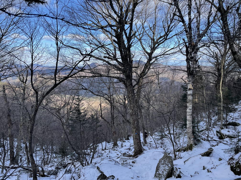 View of KHP while hiking down