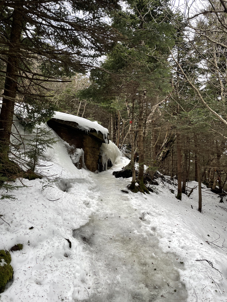 Icy path on Indian Head