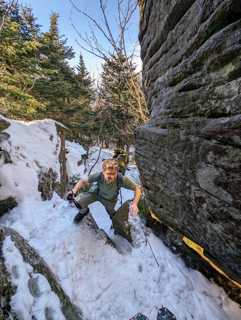 Dan climbing (1:25 PM)