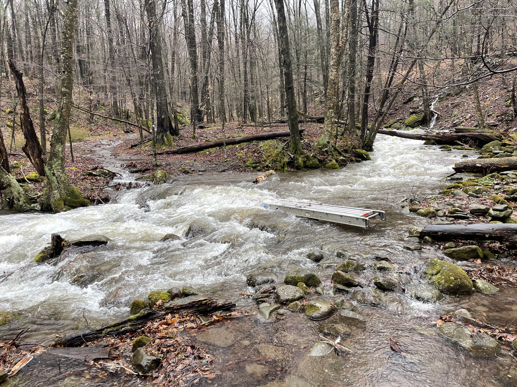 Impassable river crossing